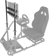Advanced Racing Steering Wheel Simulator With Gear & Monitor/TV Bracket - Black