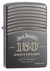 Zippo Jack Daniel's 150th Anniversary Armor Black Ice Windproof Lighter | 29189