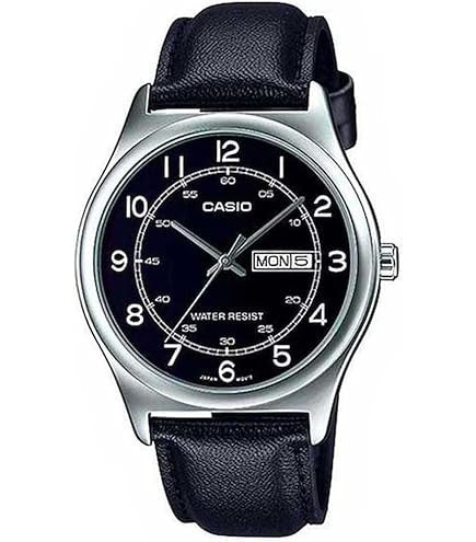 Casio Men 3-Hand Watch - Black / Silver | MTP-V006L-1B2UDF