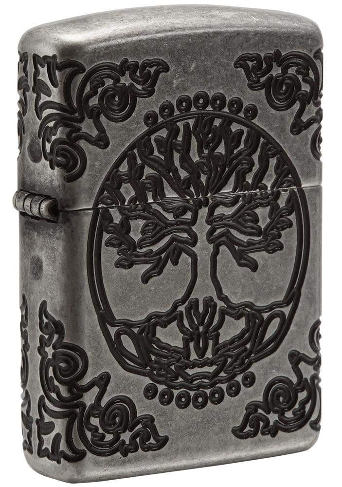 Zippo Armor Tree of Life Lighter - Antique Silver | 29670