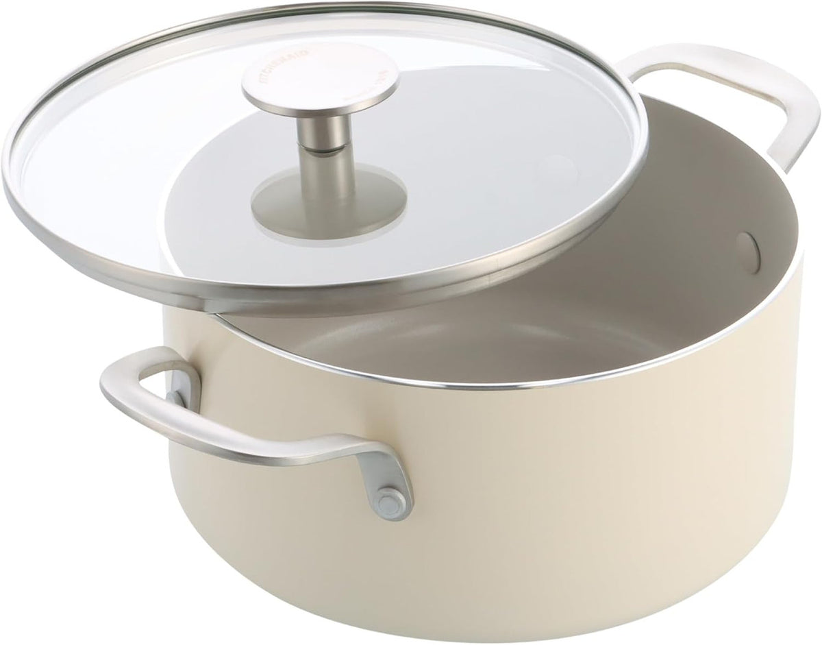 KitchenAid 20cm 3.11L Non-Stick Aluminum Casserole with Glass Lid | CC010376-001