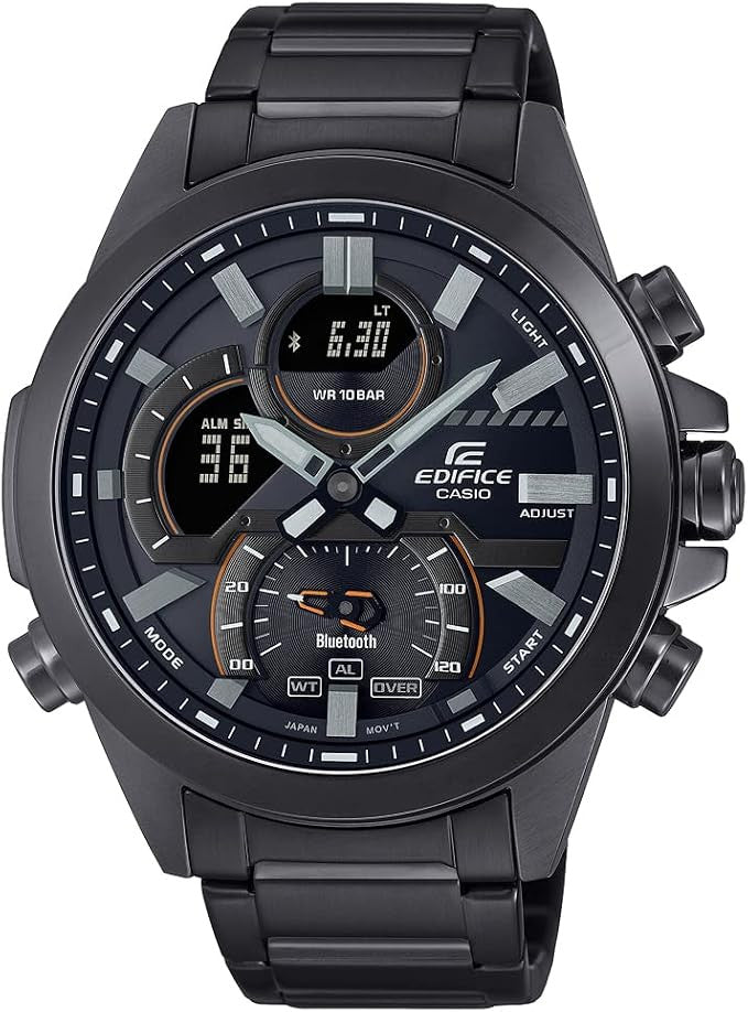 Casio Edifice Men Connected Analog-Digital Watch - Black | ECB-30DC-1ADF
