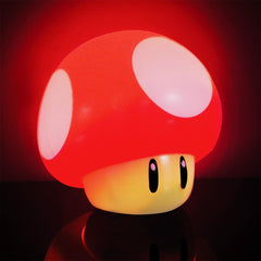 Super Mario Bros Mushroom Light with Sound - Red | Nintendo Collectable Light Up Figure