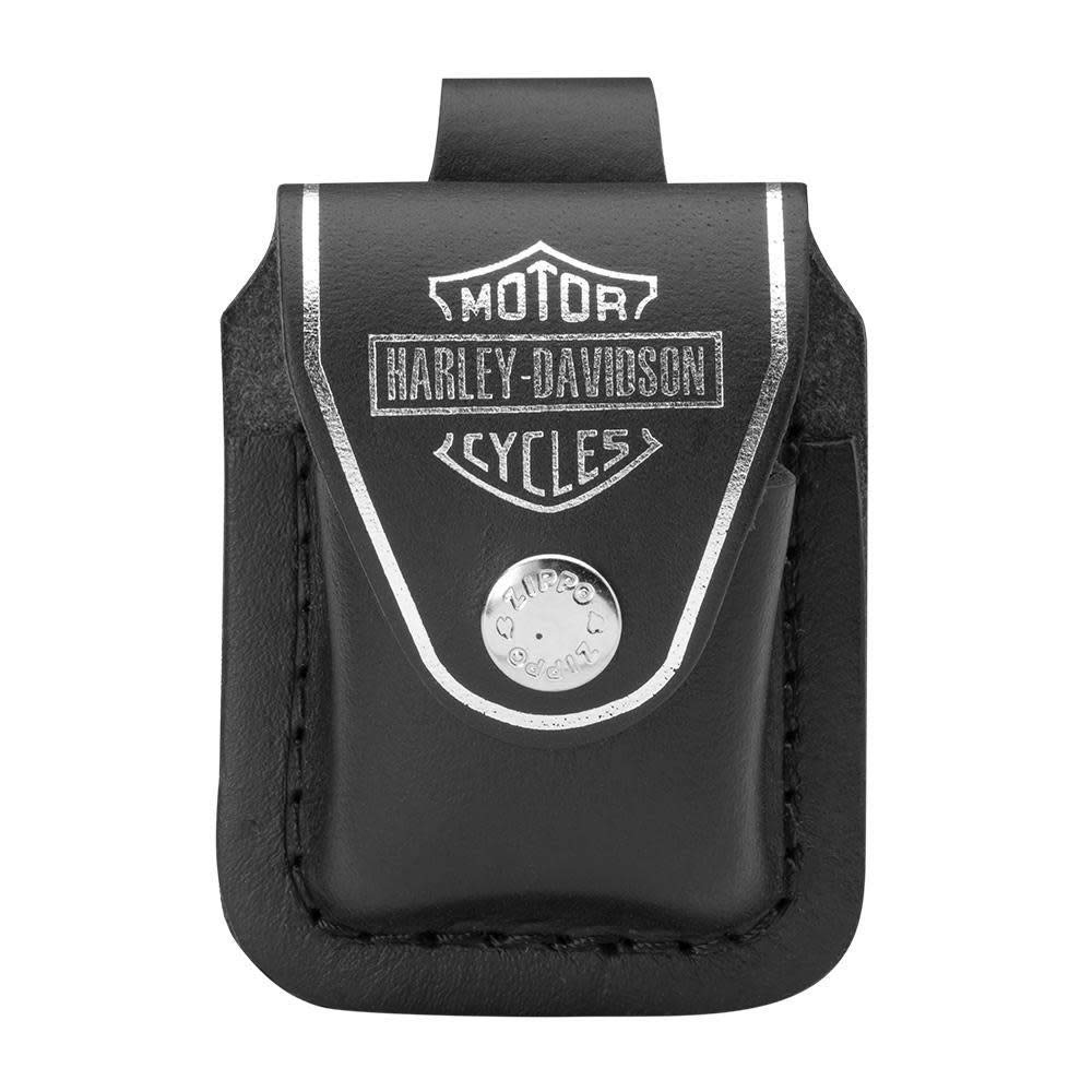 Zippo Harley-Davidson Black Leather Lighter Pouch | HDPBK