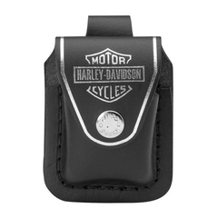 Zippo Harley-Davidson Black Leather Lighter Pouch | HDPBK