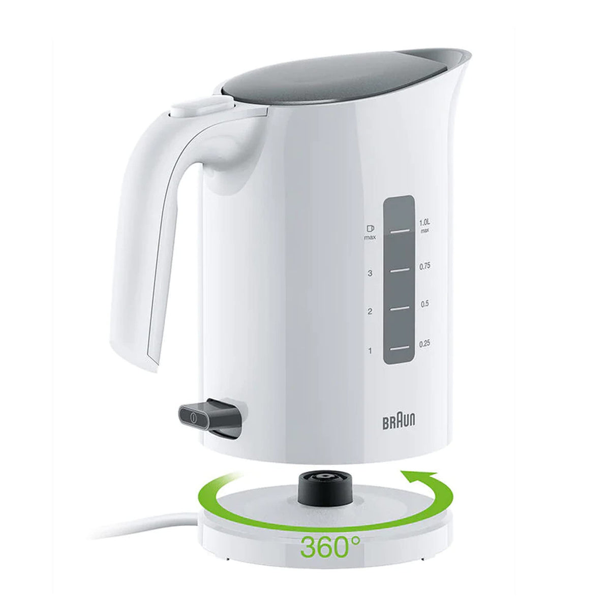 Braun PurEase Electric Kettle 1.0 L White | WK3000WH