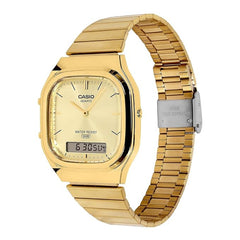 Casio Vintage Analog-Digital Unisex Watch - Gold Plated | AQ-240EG-9ADF