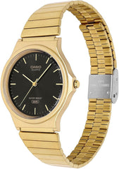 Casio Unisex 3-Hand Watch - Brown / Gold Plated | MQ-24GA-1ADF