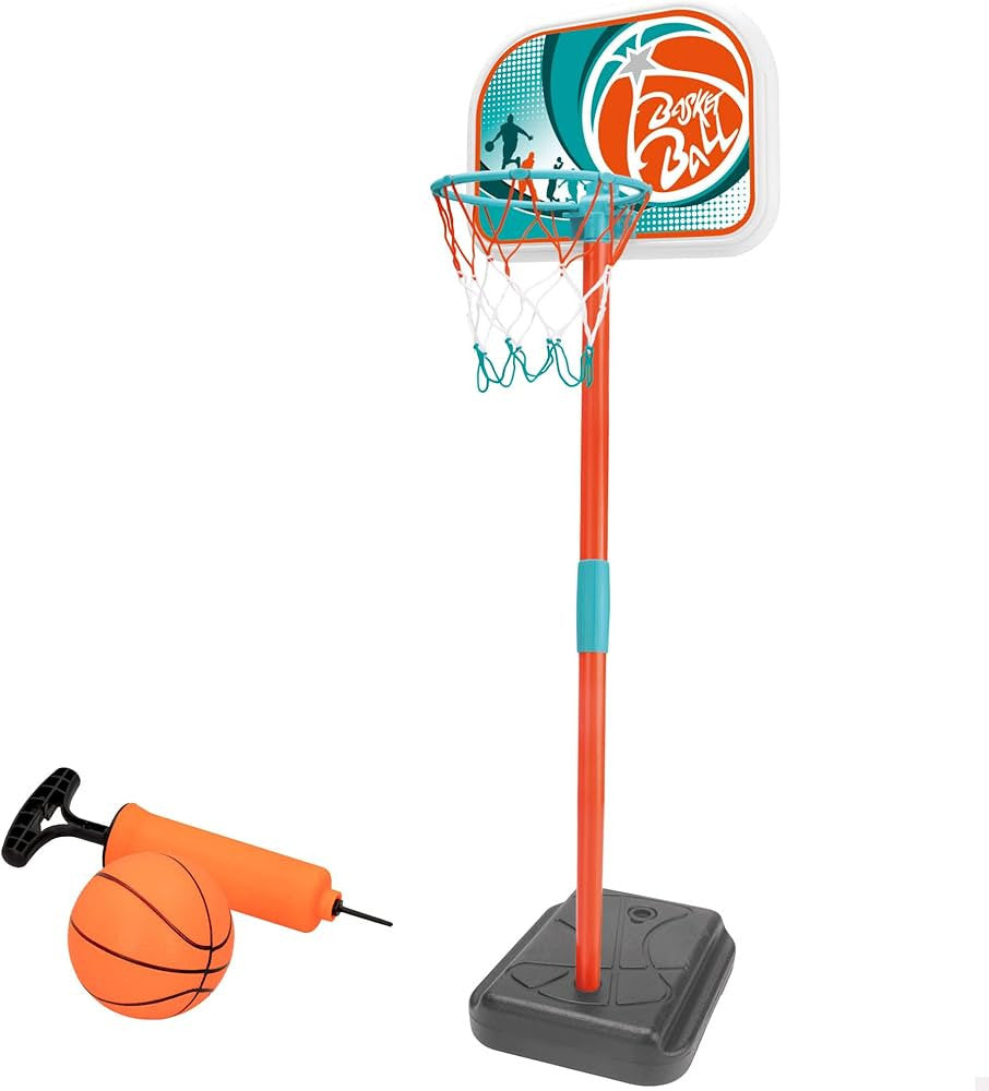 King Sport Kids Basketball Hoop Stand Set with Ball & Pump | LQ1901
