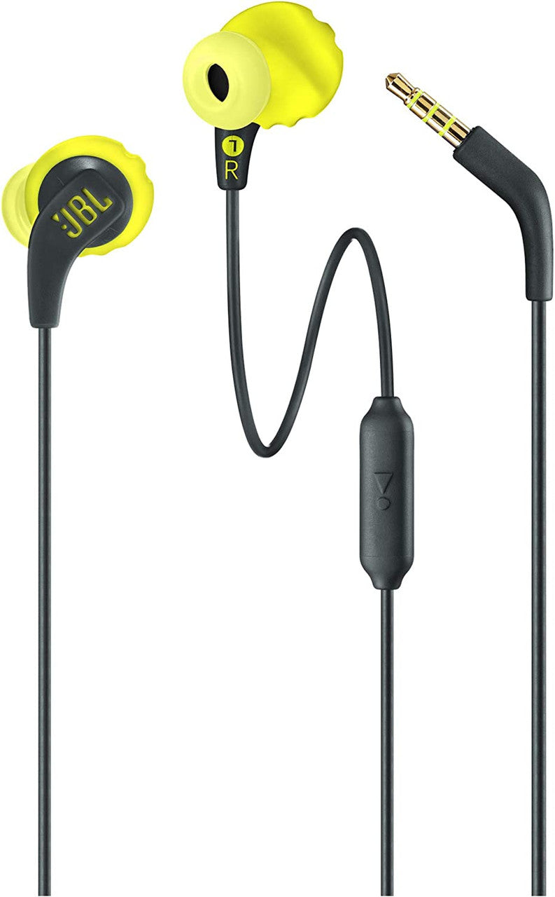 JBL Endurance Run Sweatproof Sports In-Ear Earphones, Yellow | JBLENDURRUNBNL