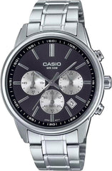 Casio Men 3-Hand Chronograph Watch - Grey / Silver | MTP-E515D-1AVDF