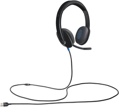 Logitech H540 USB Headset with Microphone, Stereo Sound & Noise-Cancelling Mic