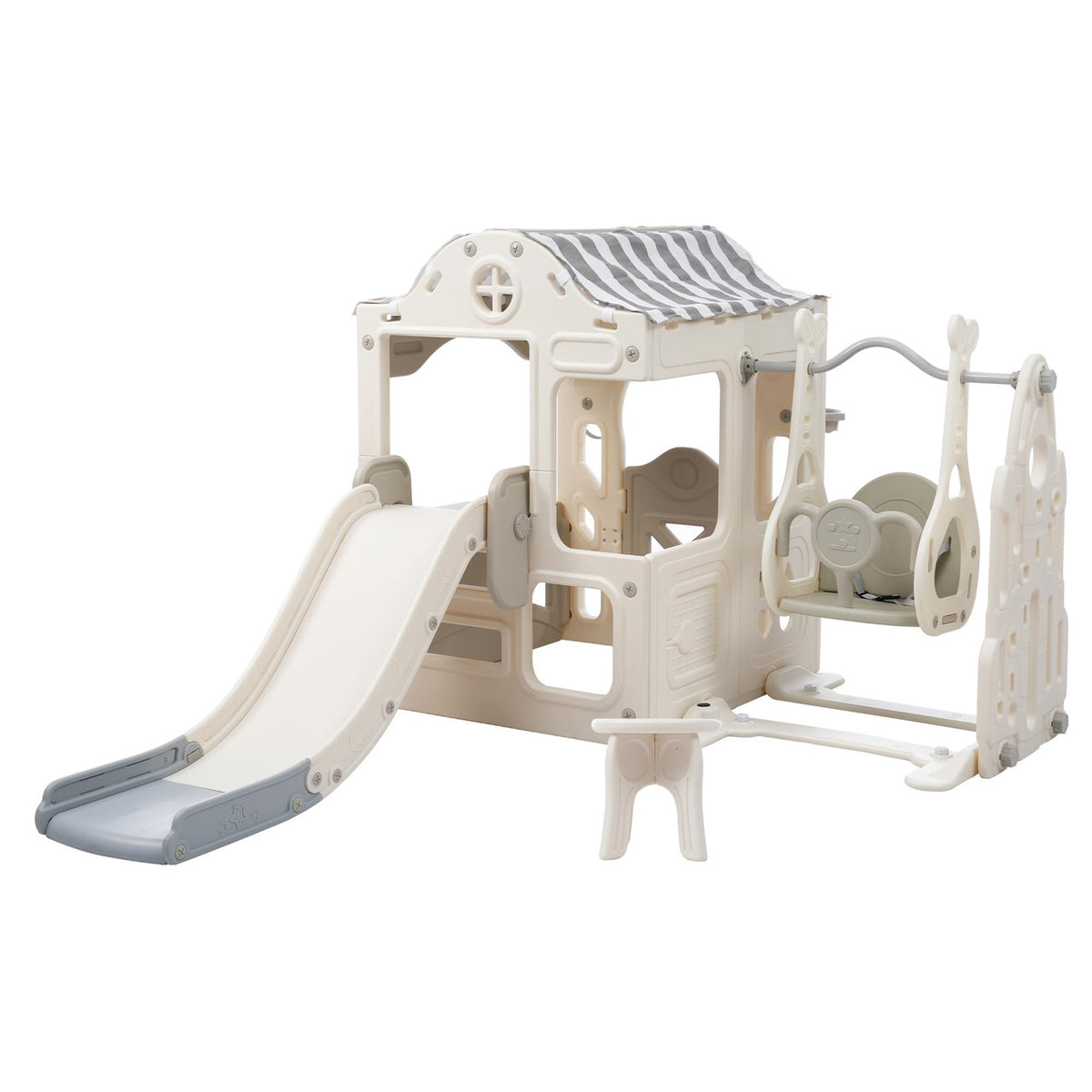Kids Playhouse Activity Center with Slide & Swing | AL21124-4
