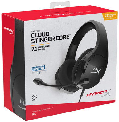 KINGSTON HYPERX HEADSET STINGER CORE 7.1 SURROUND SOUND | HHSS1C-AA-BK/G