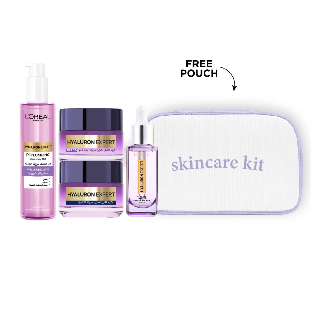 L'Oréal Paris Hyaluron Expert Replumping Bundle + Free Gift At 20% Off