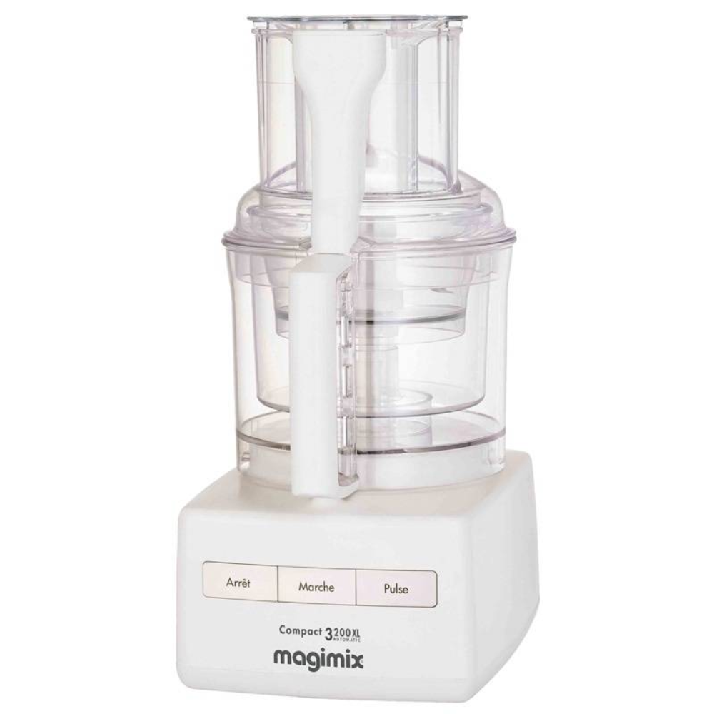 Magimix Compact 3200XL Food Processor, 650W - White | MX3200B