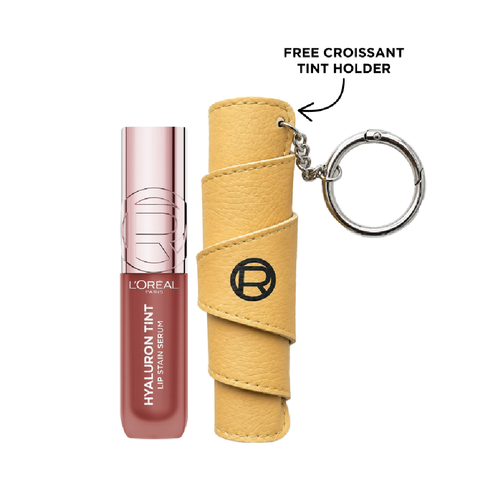 L’Oréal Paris Hyaluron Tint Lip Stain Serum + Free Coissant Keychain Bundle