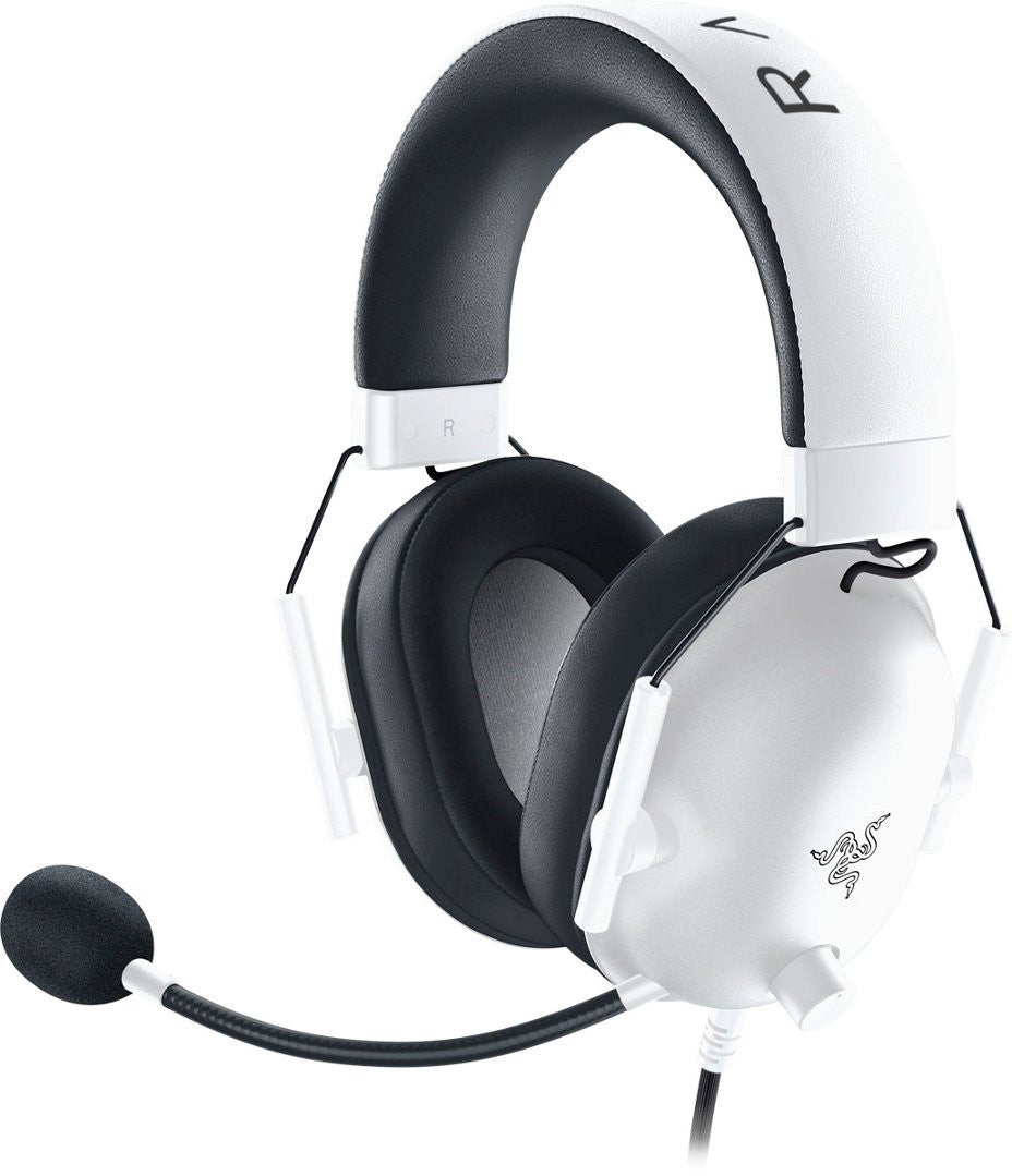 Razer BlackShark V2 X Wired 7.1 Surround Sound Gaming Headset, White | RZ04-03240700-R3M1