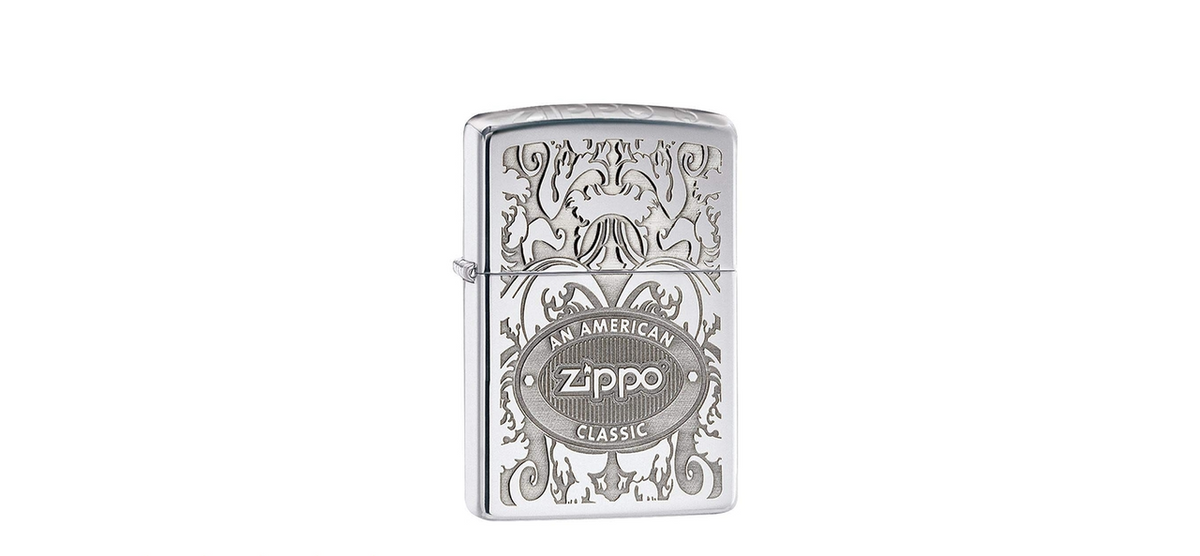 Zippo High Polish Chrome Crown Stamp Windproof Lighter | 24750