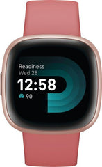 Fitbit Versa 4 Fitness Smartwatch - Pink Sand/Copper Rose Aluminum | FB523