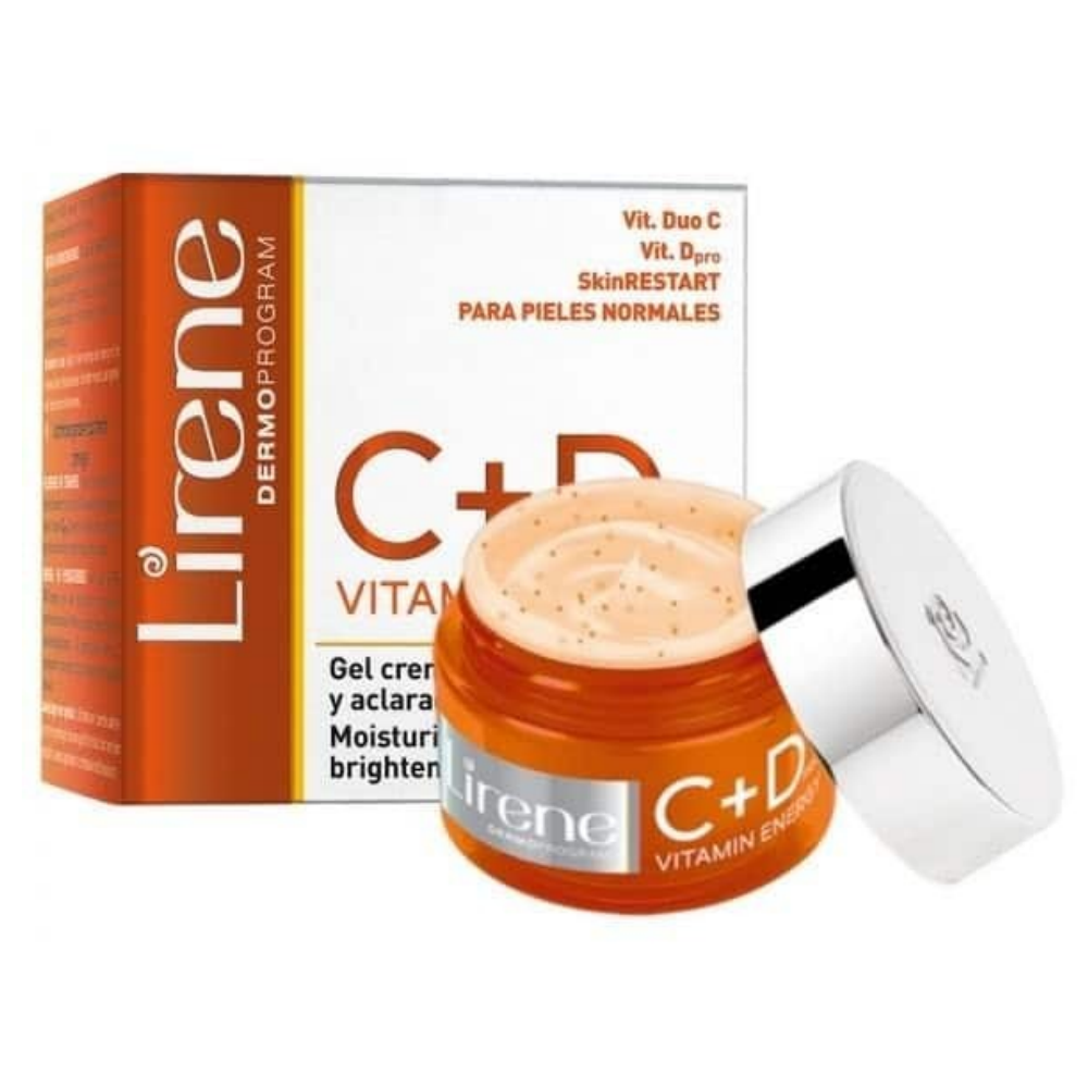 Lirene 30+ Energy Gel Cream Vitamin C+D For Normal Skin - 50ml