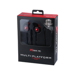 XTRIKE Stereo Gaming earbuds with microphone, GE-109 for Smartphone, PC, PS4, Xbox One, cable 1.2m