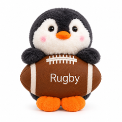 Penguin Rugby Ball Plush Toy | Z181