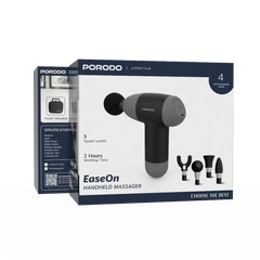 Porodo Lifestyle EaseOn Handheld Massager - Black | PDLFSTJ14BKGY