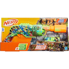Hasbro Nerf Zombie Driller Dart Blaster With 16 Nerf Elite Darts | HBNRF8960