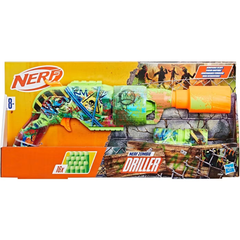 Hasbro Nerf Zombie Driller Dart Blaster With 16 Nerf Elite Darts | HBNRF8960