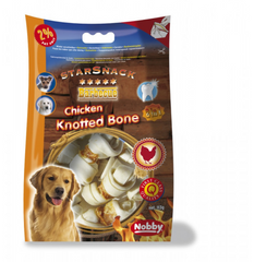 Nobby Barbecue Chicken on Knotted Bone Dog Treat 7.5cm 113g | 68018