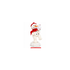 Christmas Snowman Decoration with Red Hat & Scarf | 68266046-1