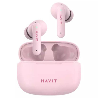 Havit Wireless Earbuds BT with Charging Case High Definition - Pink | TW967 Pro