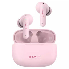 Havit Wireless Earbuds BT with Charging Case High Definition - Pink | TW967 Pro