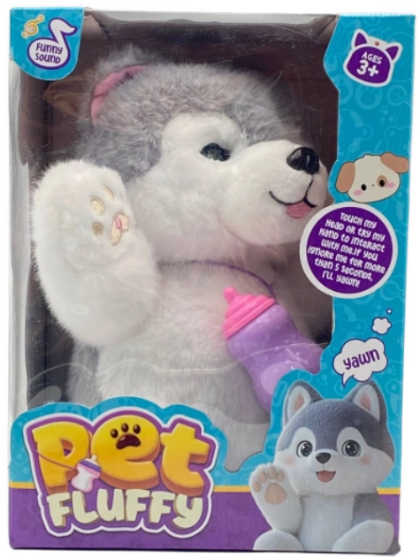 Grey and White Husky Plush Toy | AL-BL-353