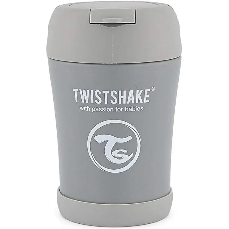 Twistshake Insulated Food Container 350ml Pastel Grey | 78751