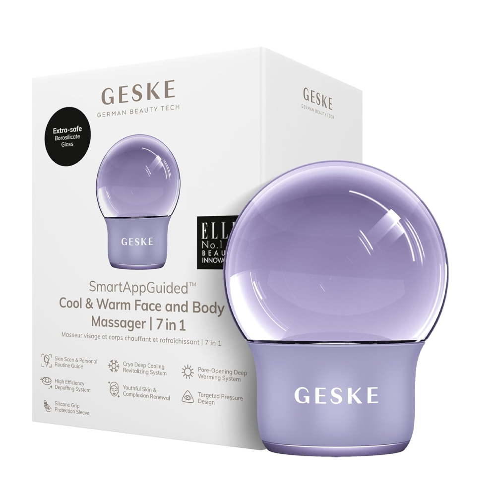 GESKE 7-in-1 Cool & Warm Face and Body Massager - Purple | GESGK000701PL01