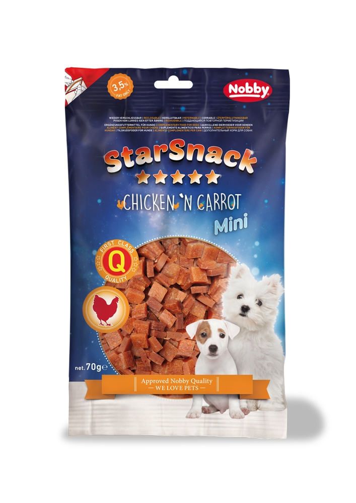 Nobby StarSnack Chicken'n Carrot Mini Dog Treats 70g | 70143