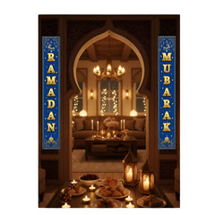 Ramadan Mubarak Indoor Decorative Wall Banners Set | 7102-12