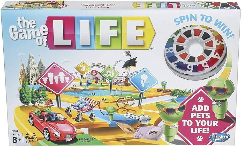 Hasbro The Game of Life Classic Board Game (English) | F0800E