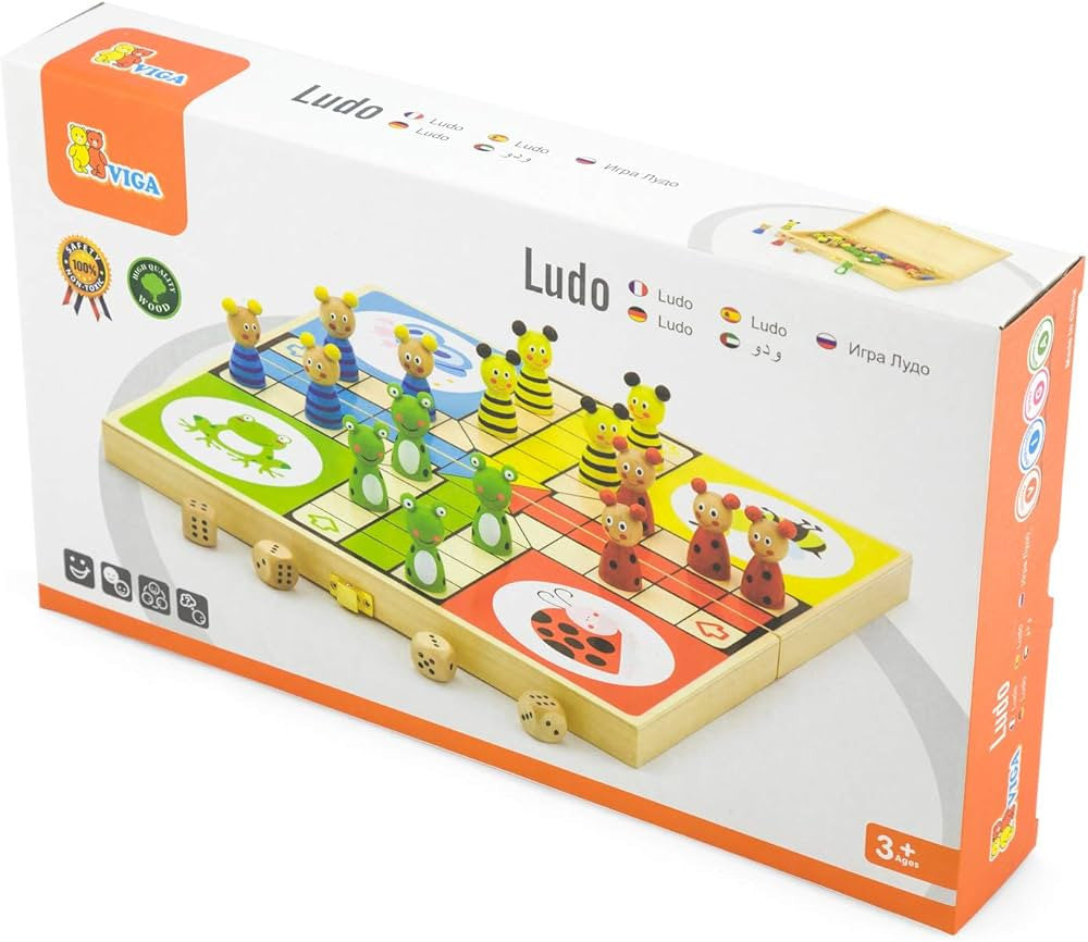 Viga Wooden Ludo Board Game | 50064