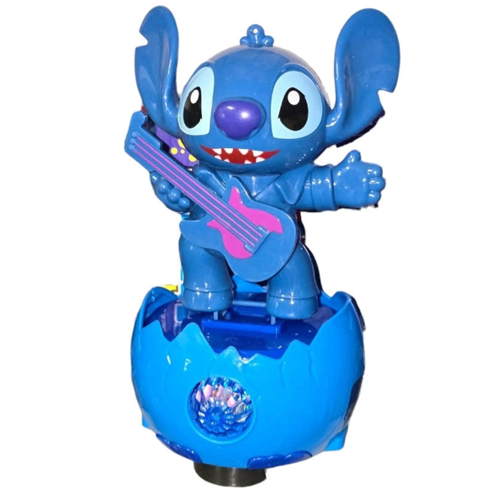 Stitch Fun Egg Electric Light & Sound Rotating Toy - Blue | LT377968