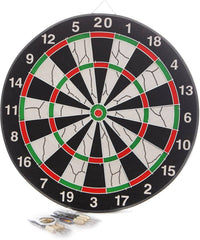 Classic Dart Board Set with 6 Darts - 43cm | F2018A