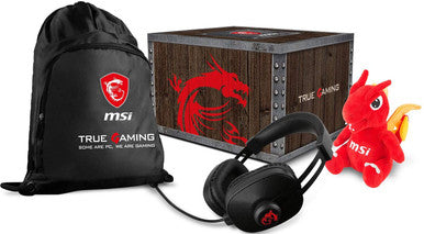 MSI True Gaming Level 2 Loot Box with Lucky Plushie, Gaming Headset & Gaming Gear Bag | 957-1XXXXE-066