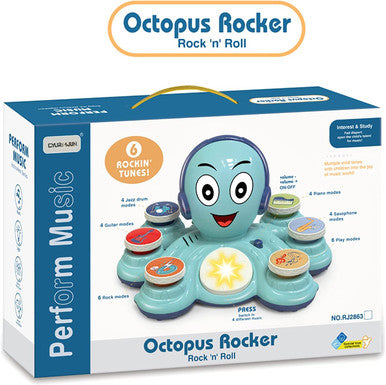 Octopus Music Activity Toy - 6 Rockin’ Tunes & Multi-Mode Buttons | RJ2863