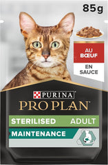 Pro Plan Sterilised Maintenance Beef Wet Cat Food - 85g | 205078