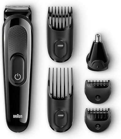 Braun 6 In 1 Multi Grooming and Trimmer Kit - Black | MGK3020