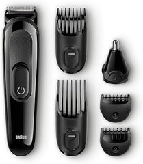 Braun 6 In 1 Multi Grooming and Trimmer Kit - Black | MGK3020