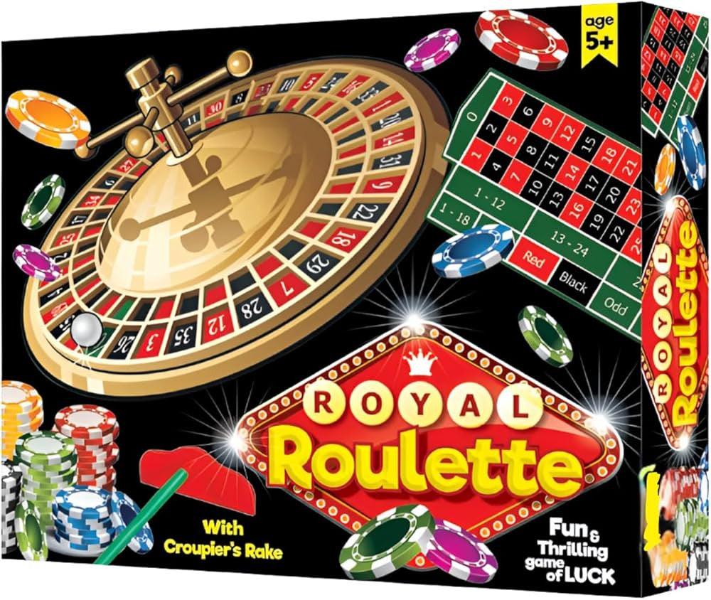 Royal Roulette Tabletop Game Set with Chips, Mat & Rake | 60