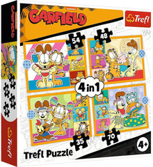 Trefl 4‑in‑1 “Garfield Loves Lasagna” Puzzle | 34673